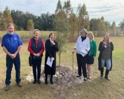 Arbor Day tree planting and memorial service
