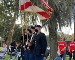 Color Guard at Day of Service event