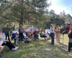 Our DAR sister telling of her experiences on the Florida Trail
