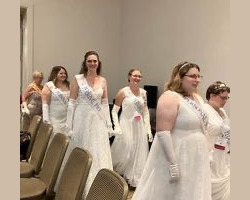 Junior member representing chapter at State Conference