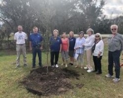 Arbor Day tree planting and memorial ceremony