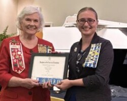 Recognition of our National DAR American Heritage winning artist