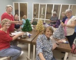 'Crafty' DAR Daughters sharing their talents.